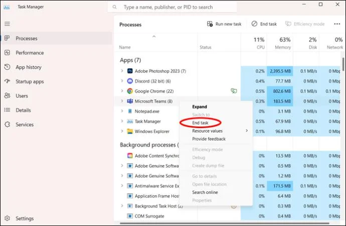 Как да коригирате Microsoft Teams, които не работят