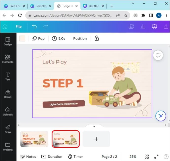 Как да направите текст да се показва при щракване в Canva