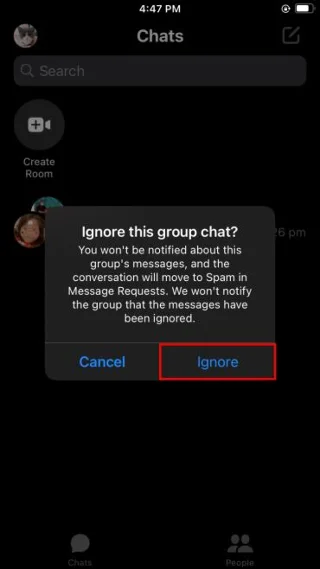 Как да напуснете група във Facebook Messenger