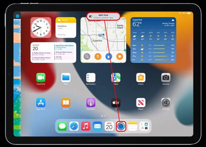 Как да използвате разделен екран на iPad
