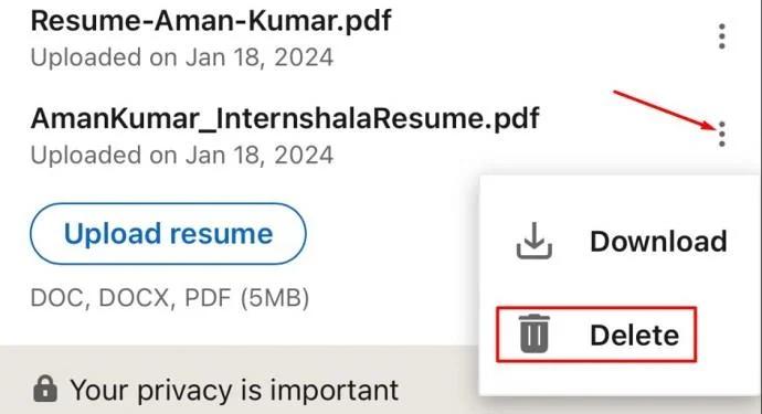 Πώς να διαγράψετε το βιογραφικό σας στο LinkedIn
