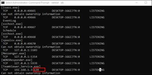 Hvernig á að athuga hvaða höfn eru opin á Windows 10 tölvu
