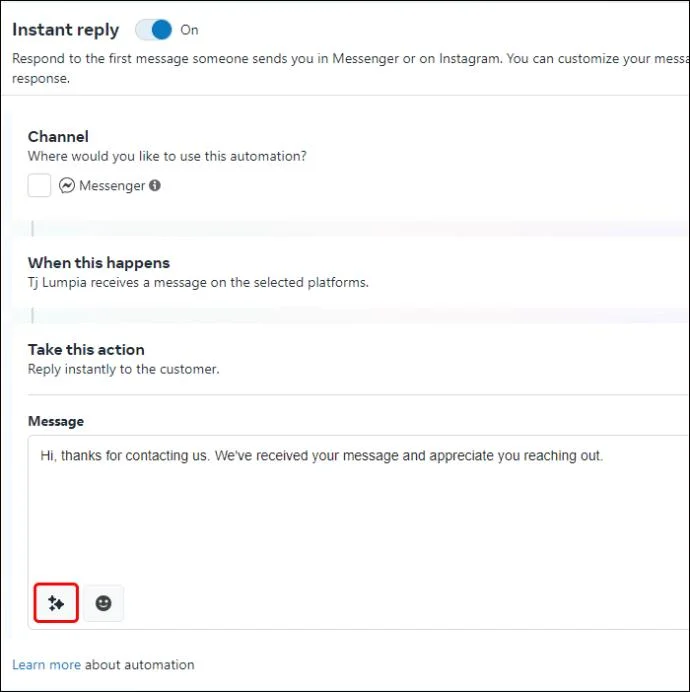 Как да видите часа на съобщението в Messenger