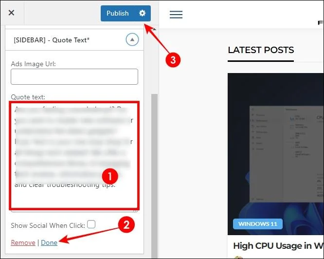 WordPress: Πώς να προσαρμόσετε την πλευρική γραμμή με γραφικά στοιχεία