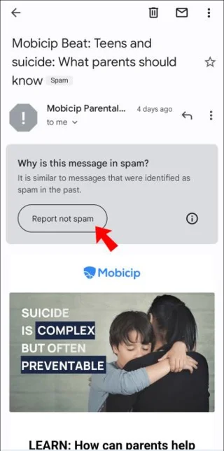 Как да спрете имейлите да отиват в спам в Gmail