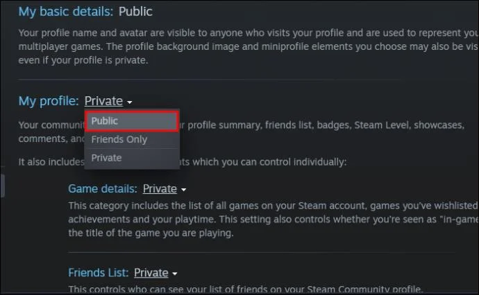 Как да направите профил частен в Steam