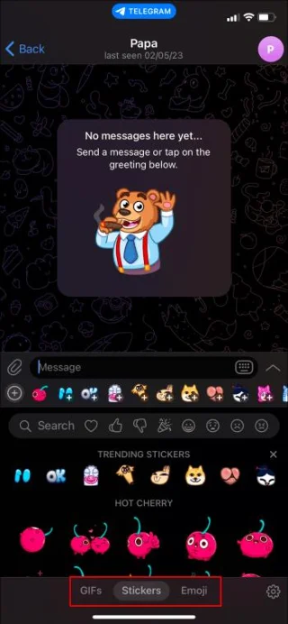Telegram: Как да използвате стикери
