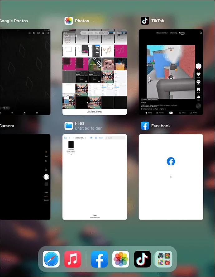 Τρόπος προβολής ανοιχτών εφαρμογών στο iPad