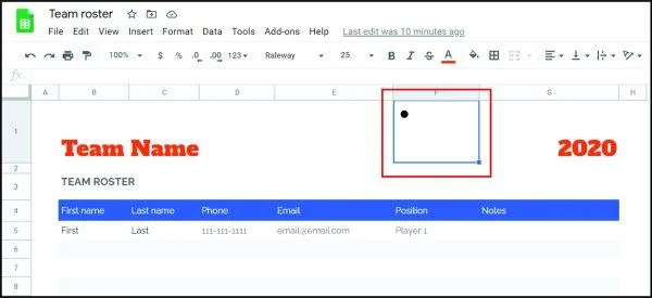 Πώς να προσθέσετε κουκκίδες στα Φύλλα Google