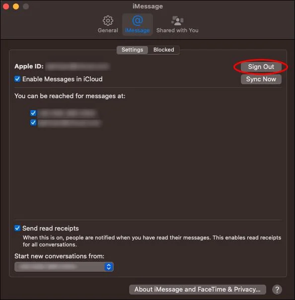 Как да коригирате контактите в IMessage, които не се показват на Mac