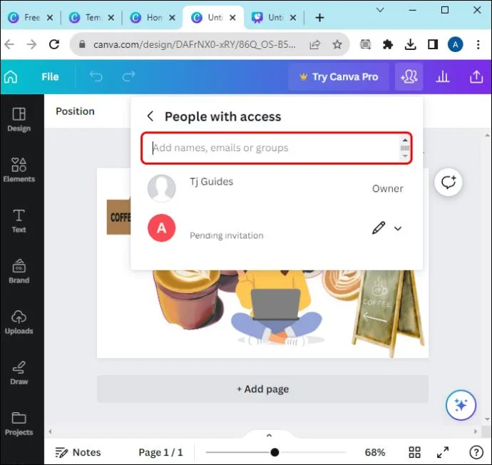 Как да споделите дизайн с вашия екип в Canva