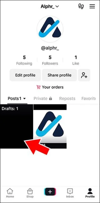 Всъщност TikTok публикува ли чернови?