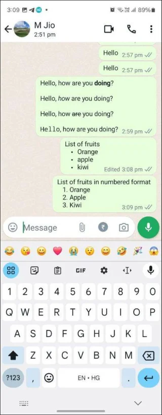 Как да форматирате текст в WhatsApp