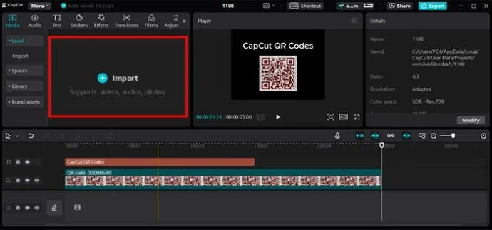 Πώς να δημιουργήσετε κωδικούς QR CapCut