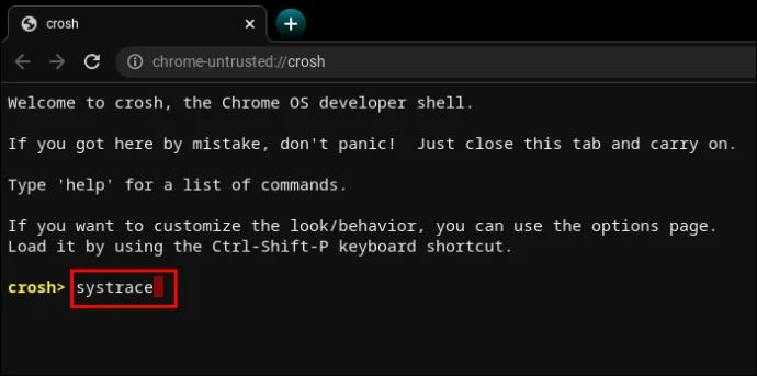 CROSH команди – ръководство за вашия Chromebook