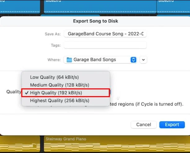 Πώς να κάνετε εξαγωγή σε MP3 στο Garageband