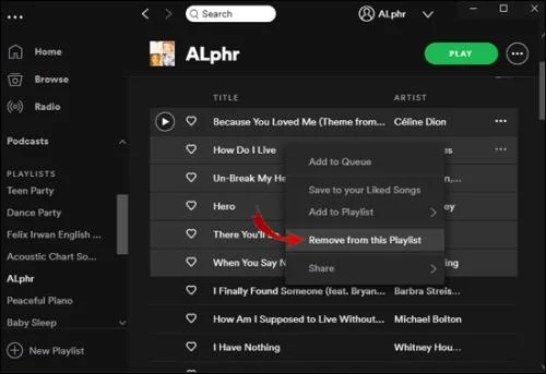 Как да изтриете плейлист в Spotify