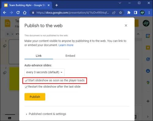 Как да повторите Google Slides
