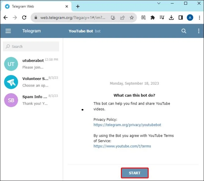 Telegram YouTube Downloaders