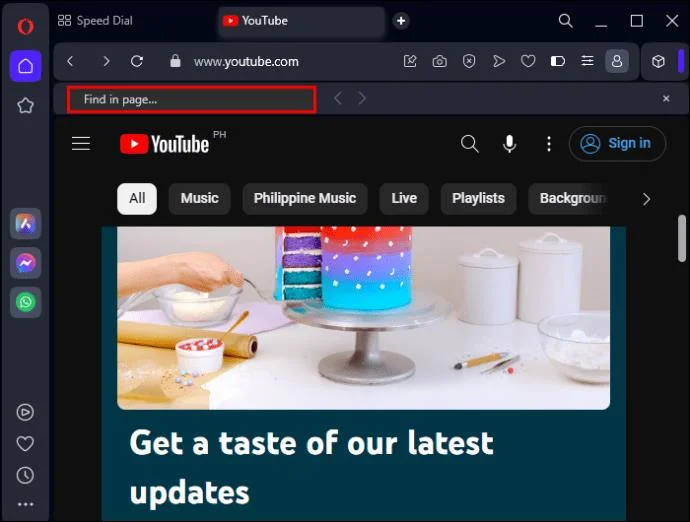 Как да търсите дума в страница в браузър