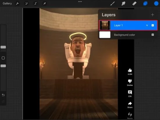 Kā izvēlēties un pārvietoties uz Procreate