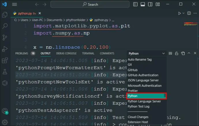 Как да инсталирате Python във VS Code