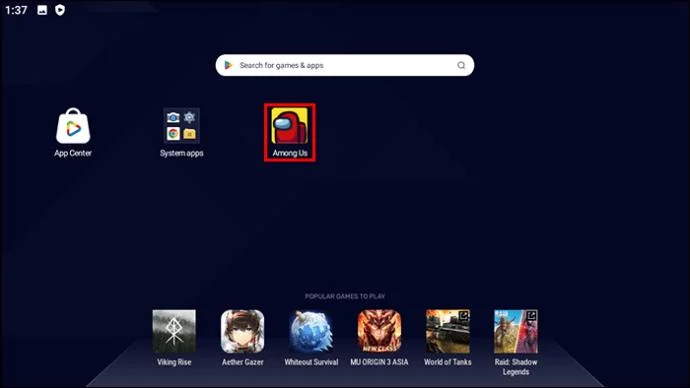 Как да скриете контролите в BlueStacks
