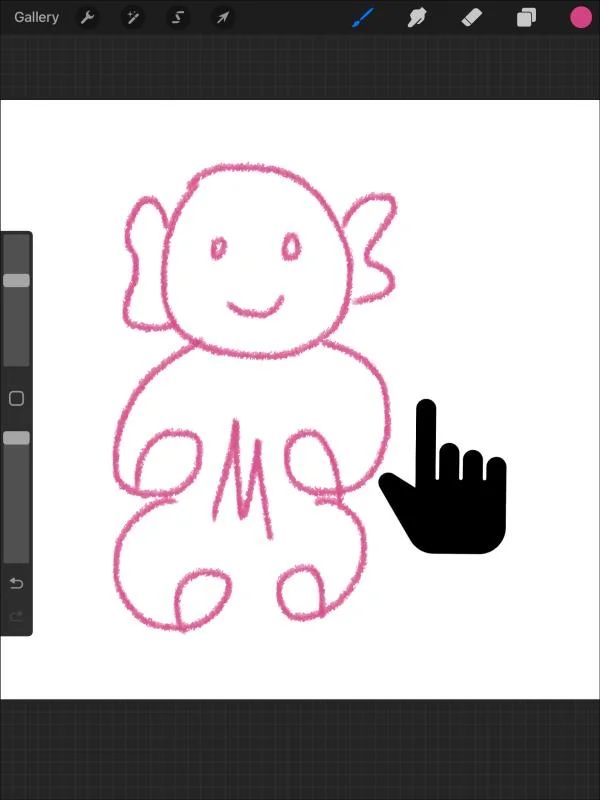 Kā lietot aizpildījuma krāsu Procreate