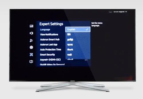 Как да промените езика на телевизор Samsung