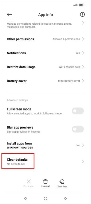 Как да промените приложенията по подразбиране на MIUI устройство