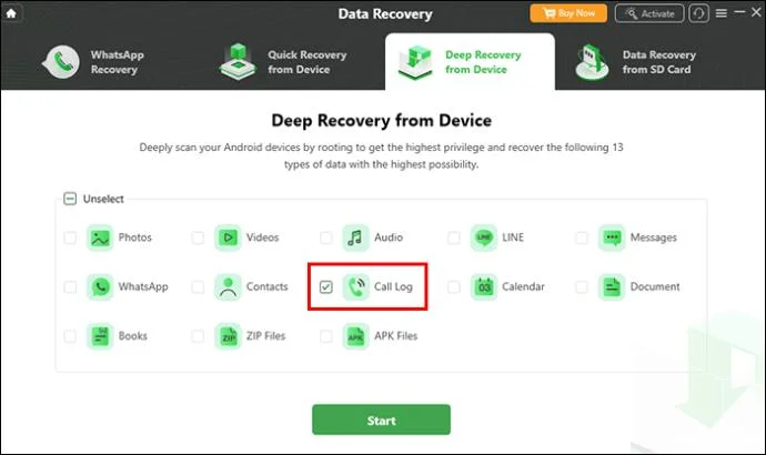 Як відновити видалену історію викликів на пристрої Android