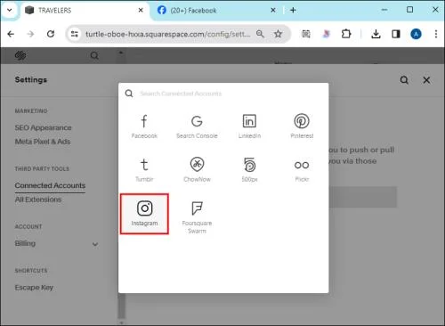 Как да свържете социални медии в Squarespace