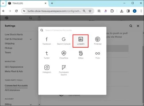 Как да свържете социални медии в Squarespace