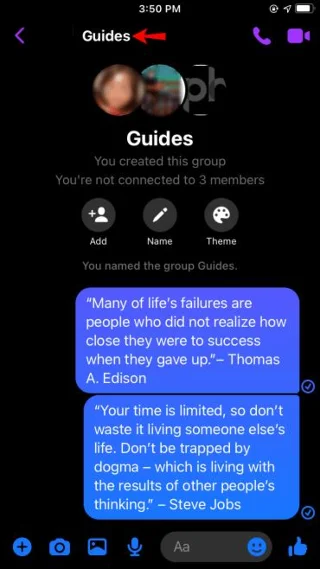 Как да напуснете група във Facebook Messenger