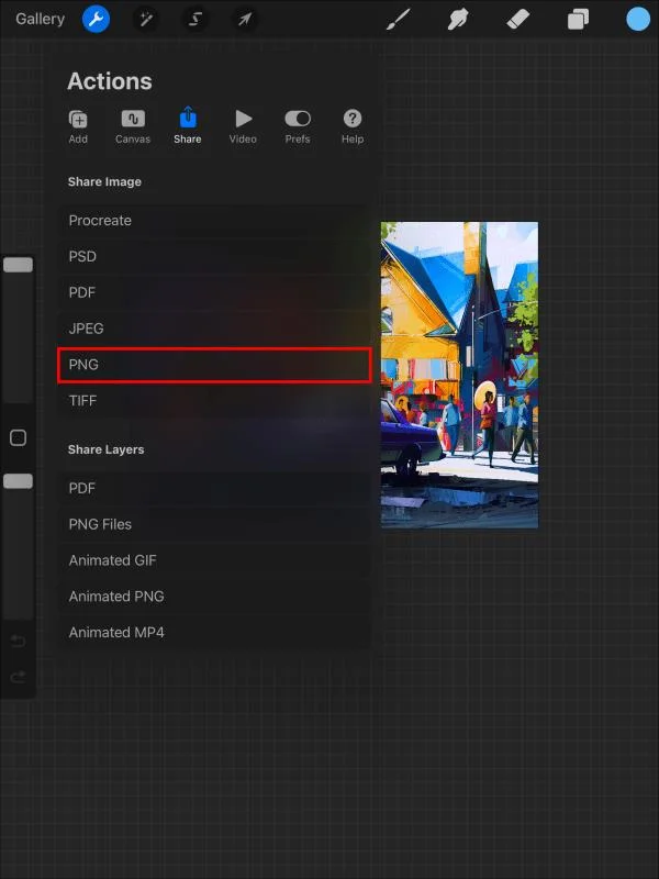 Πώς να κάνετε ένα διαφανές φόντο στο Procreate