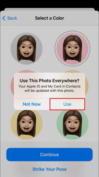 Как да зададете Memoji като Apple ID снимка
