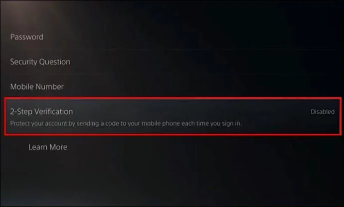 Как да включите или изключите 2FA на PS4