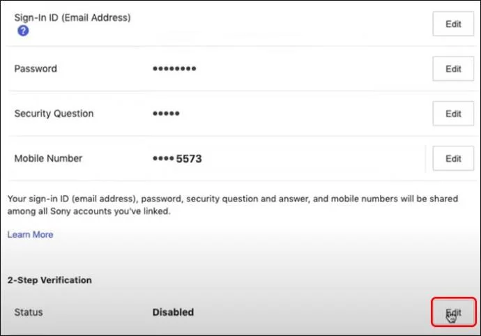 Как да включите или изключите 2FA на PS4