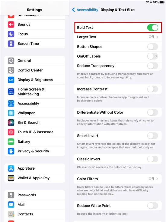Как да промените размера на иконата на iPad