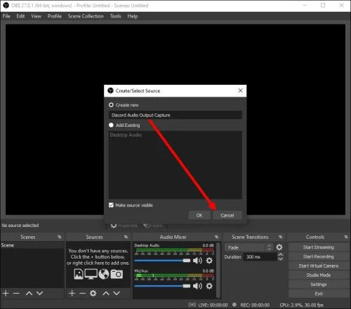 Как да записвате аудио на Discord в OBS