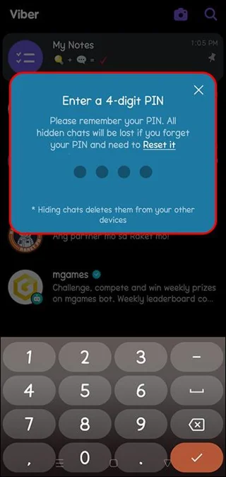 Как да видите скрити чатове във Viber