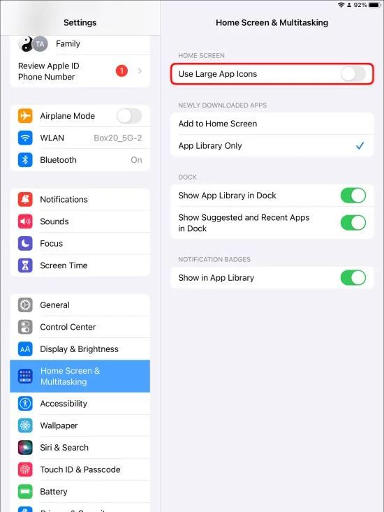 Как да промените размера на иконата на iPad