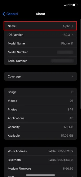 Πώς να αλλάξετε το όνομα του iPhone σας