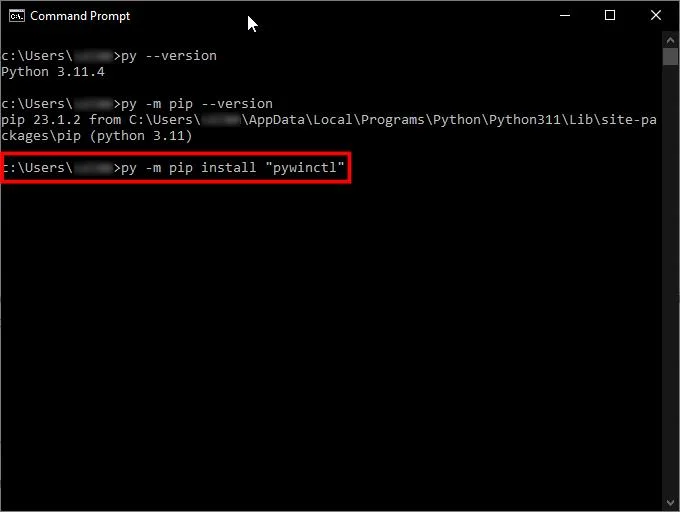 Как да коригирате „Pip“ не се разпознава като вътрешна или външна команда