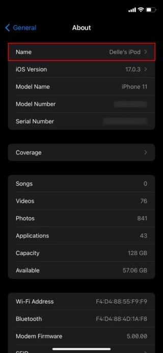 Πώς να αλλάξετε το όνομα του iPhone σας