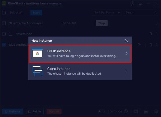 Как да изтриете главен екземпляр в BlueStacks