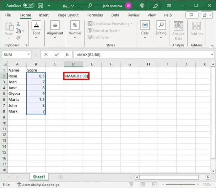 Как да разберете дали стойността е в списък в Excel