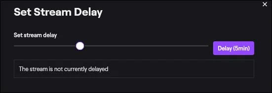 Twitch: Как да зададете забавяне на потока