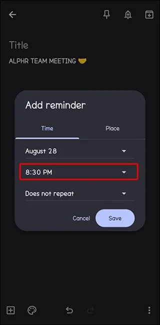 Πώς να ενσωματώσετε μια υπενθύμιση Google Keep στο Ημερολόγιο