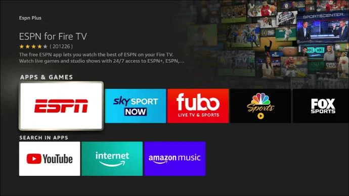 Как да гледате спорт на живо с FireStick